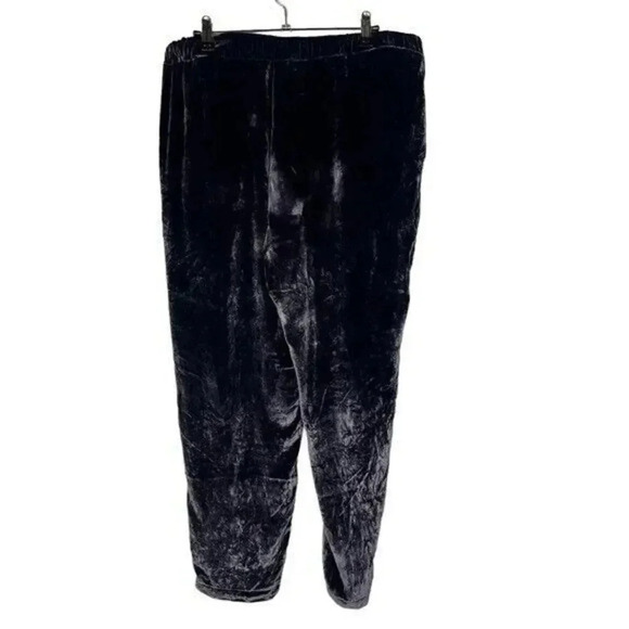 Tommy Bahama Purple Velour Silk Straight Leg Pants L - Picture 3 of 5